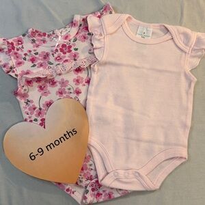 Laura Ashley - Set of 2 short sleeve Bodysuits/onesies